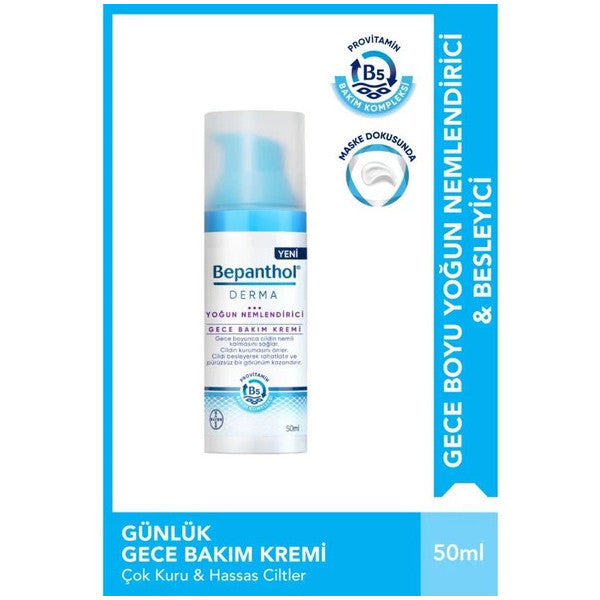 Bepanthol Derma Intensive Moisturizing Night Care Cream 50 Ml