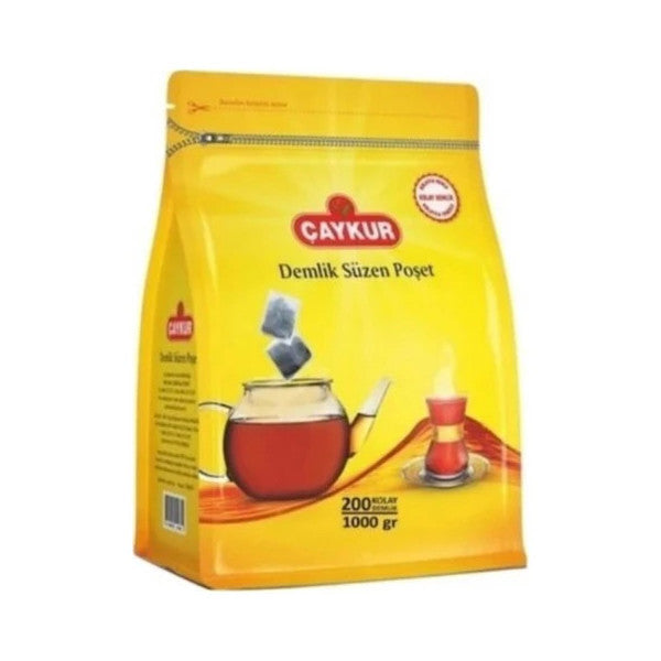 Çaykur 3 Pieces Teapot Filtering Tea Bag 5 Gr 200 Pieces (Total 3000 Grams) 3 Pieces Teapot Filtering Tea Bag 1 Kg