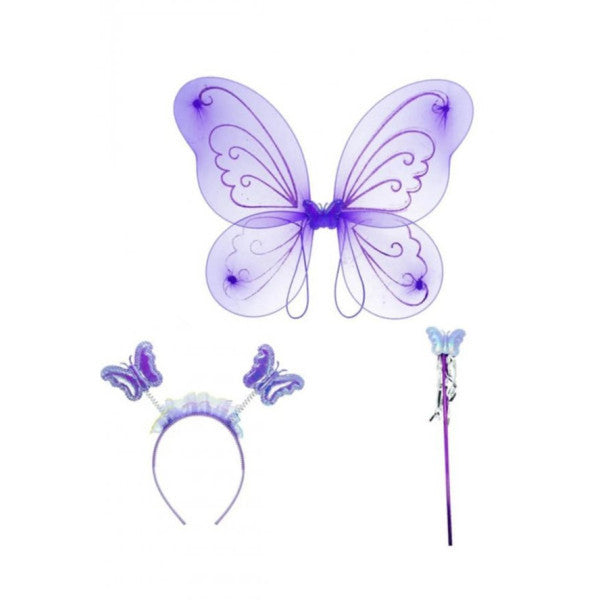 Birthday Costume Butterfly Wings, Wand And Crown