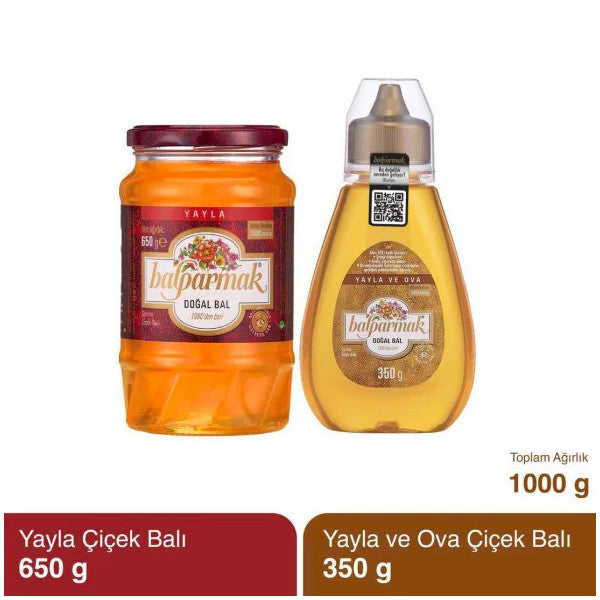 Balparmak 2-Piece Opportunity Pack 1 Kg (650 G Plateau Honey And 350 G Çıtkapak Plateau And Plain Honey)