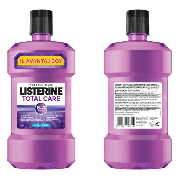 Listerine Total Care Oral Care Water 1000X3 3000 Ml