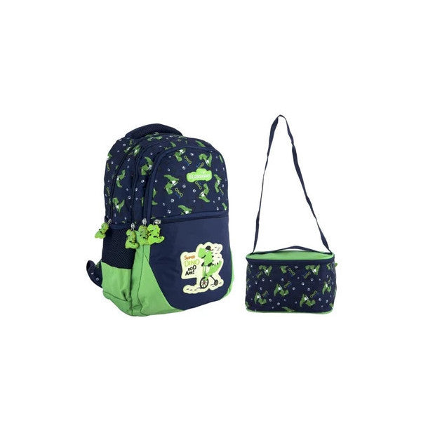 Relxion Elementary School Bag Fed-İn Dinosaur Green 1350