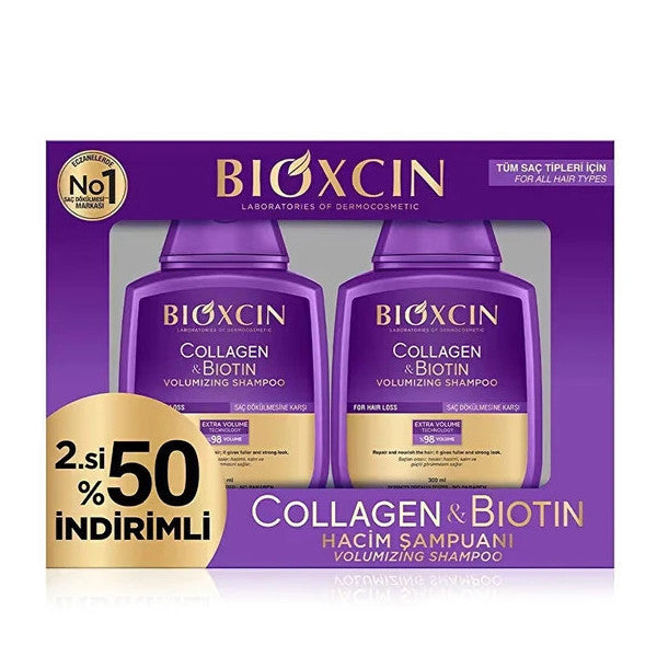 Bioxcin Collagen Biotin Anti-Hair Loss Shampoo 300 Ml 2X300 Ml