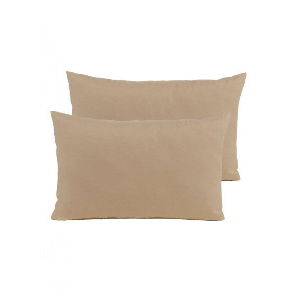 Cappuccino 2-Piece Pillowcase White Zippered 50X70 Cm