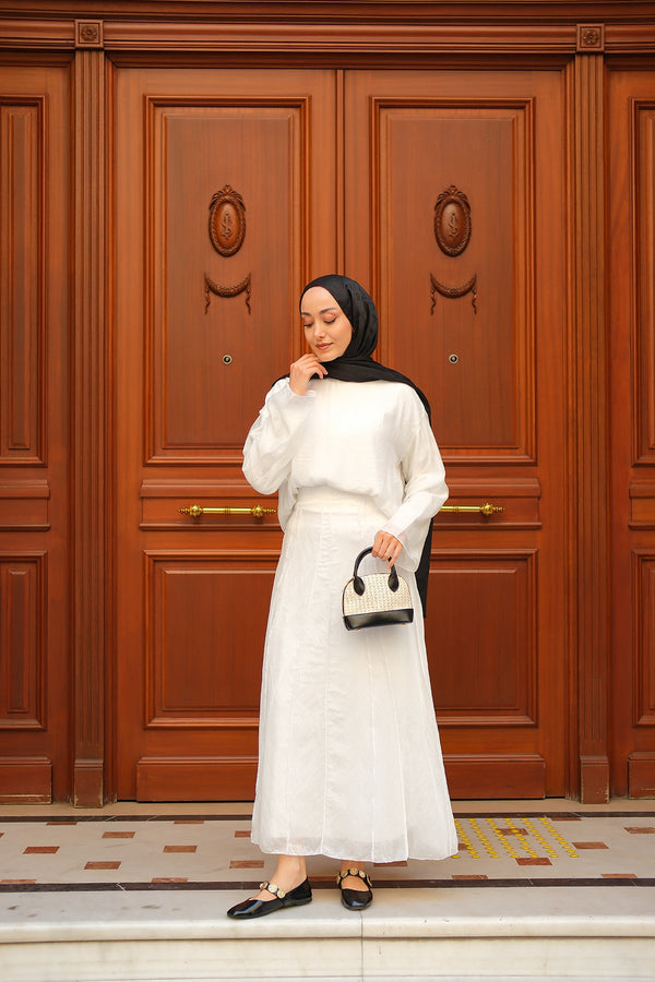 Self-Patterned Duo Set – White