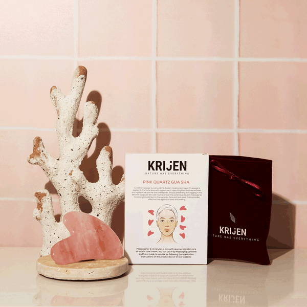 Rose Quartz Gua Sha Facial Massage Stone