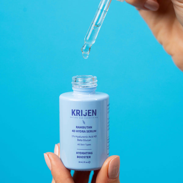 Rambutan 4D Hydra - Hyaluronic Acid Intensive Moisturizing Serum | Herbal Retinol + Beta Glucan + Pre/post Biotic