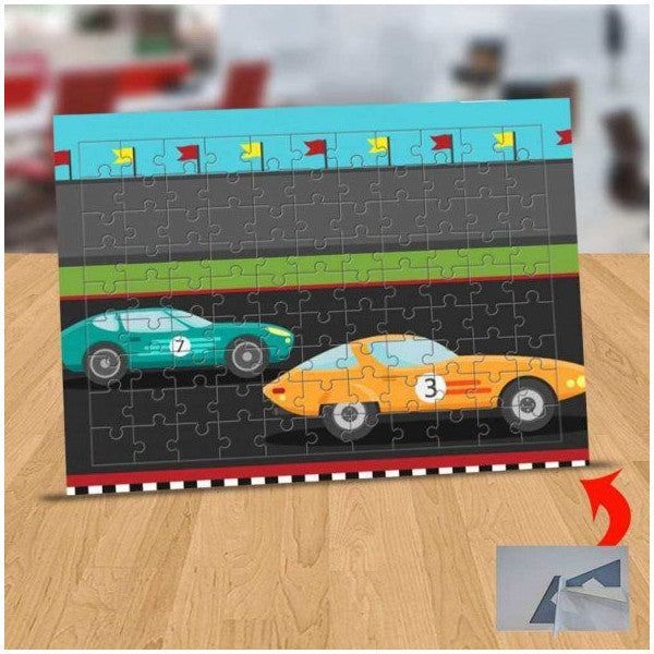 Racing Cars 99 Piece Puzzle Jigsaw Table-23-2147497754