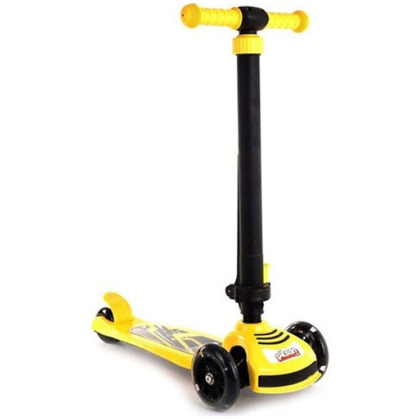 Pilsan Power Scooter Yellow 3 Wheel Lighted Scooter