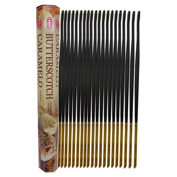 20 Sticks Incense With Caramel Scent - Butterscotch