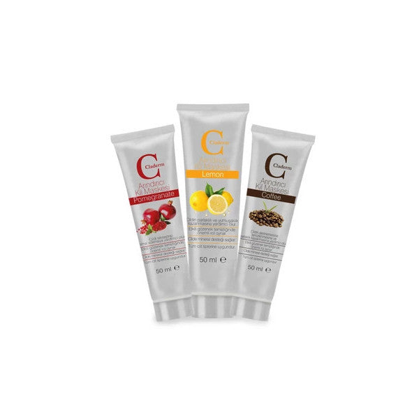 Claderm 50Ml 3 Pieces (Pomegranate-Lemon-Coffee) Advantage Package