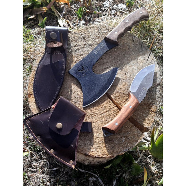 Sürlaz Camping Axe Outdoor Knife Camping Axe 2 Piece Set