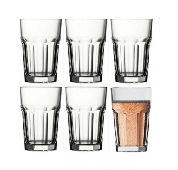 Paşabahçe 52708 Casablanca 6-Piece Water-Soft Drink Glass 365 Cc