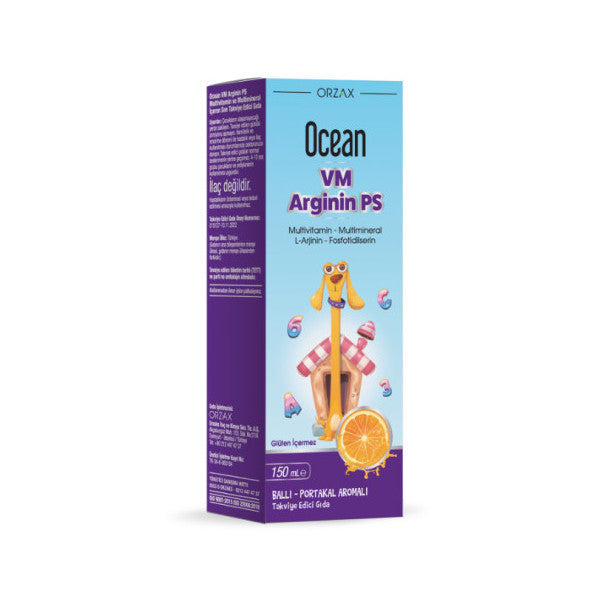 Ocean Vm Arginine Ps Honey Orange Flavored Syrup 150 Ml