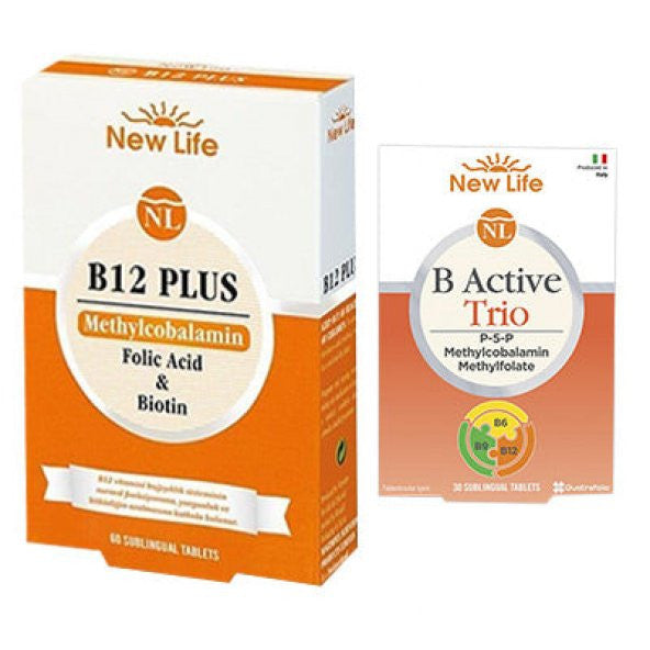 New Life B12 Plus 60 Tablet & B Active Trio