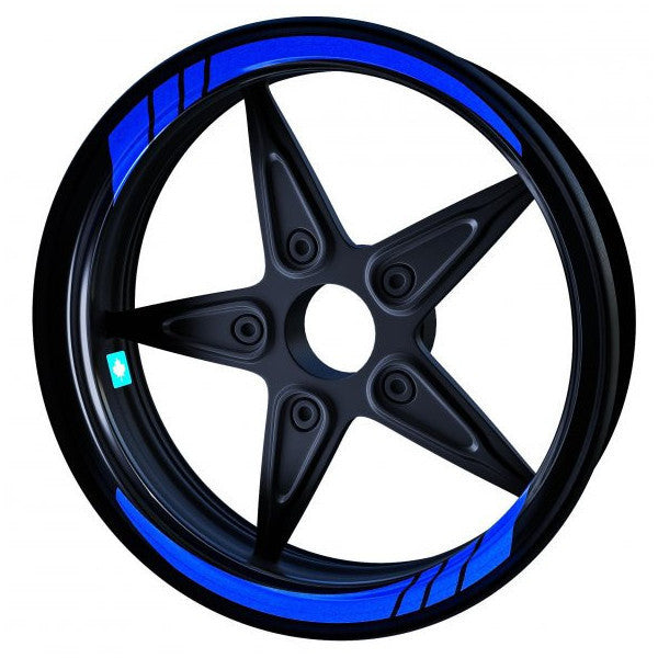 Reflective Blue Moto Gp Inner Rim Strip Sticker Çınar Extreme