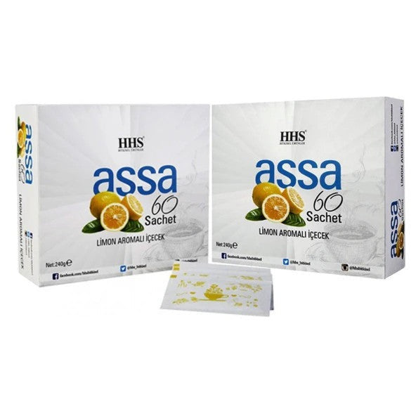 Hhs Assa 60 Sachet lemon flavored herbal Form tea 240gr X 2 Boxes