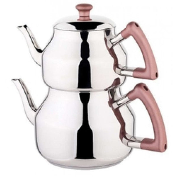 Ozkent K-313 Marmaris Mini Size Plain Teapot Rose