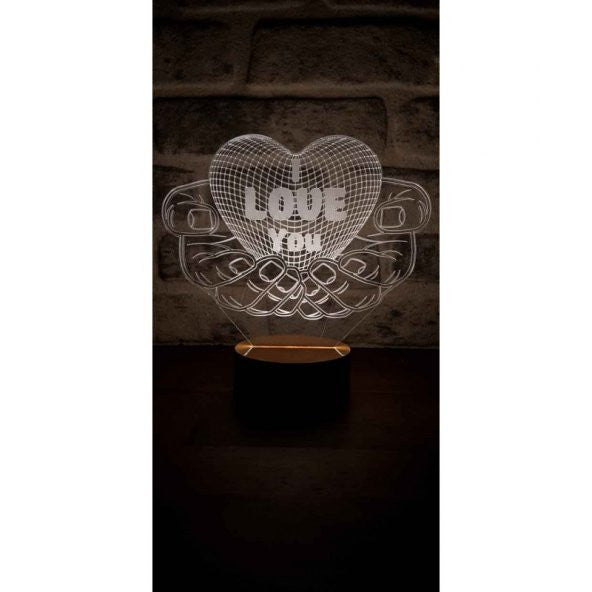 3D Valentine Gift Lamp