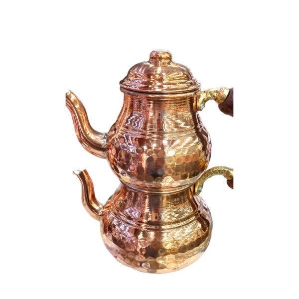 Copper Hammered Small Teapot