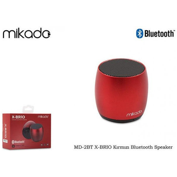 Mikado Md-2Bt X-Brio Red Bluetooth Speaker