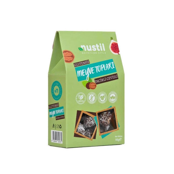 Nustil Gluten Free Fig Walnut Fruit Ball 90 G