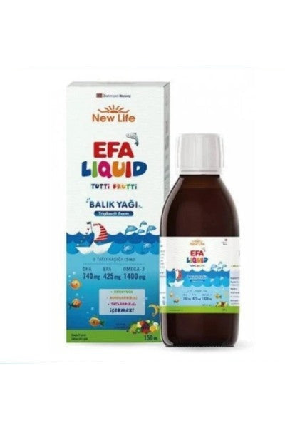 New Life Efa Liquid Tutti Frutti 150 Ml Fish Oil Syrup - Set of 2