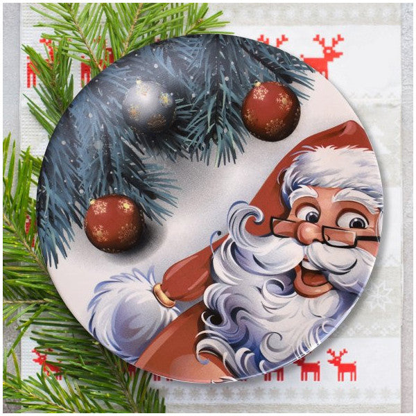 Keramika Happy Santa Serving Plate 26 Cm - 17980