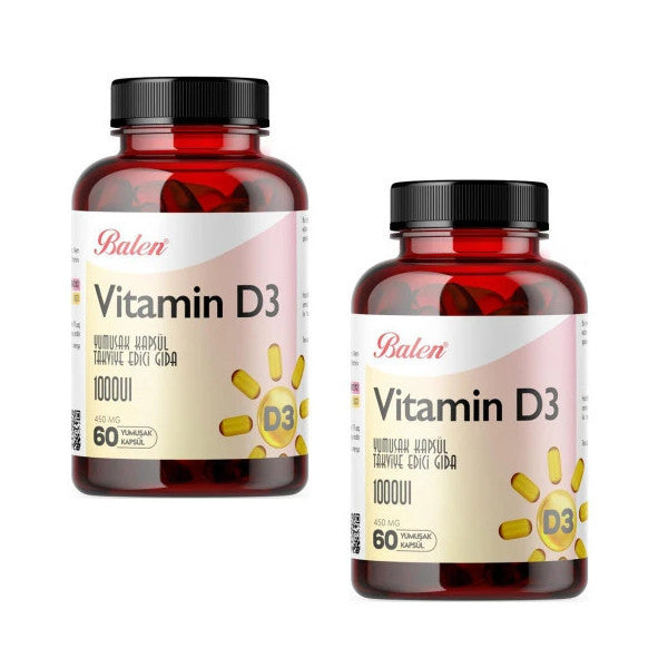 Balen Vitamin D3 450 Mg 60 Soft Capsules