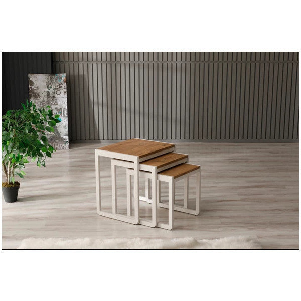 Arpelia Triple Nesting Table 50X40X52/45X40X46/40X40X40