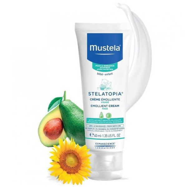 Mustela stelatopia yumuşatıcı yüz kremi 40 ml