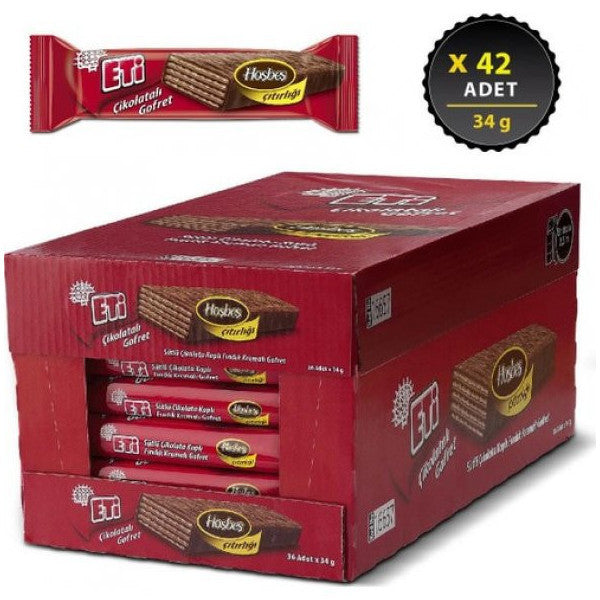 Eti Chocolate Wafer 34 Gr X 42