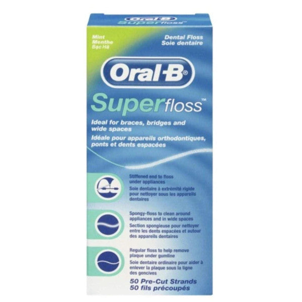 Oral-B Super Floss 50 Pack Dental Floss