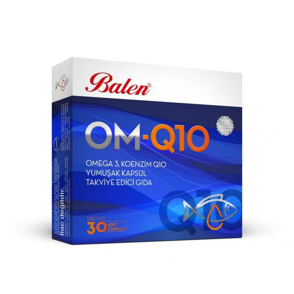 Balen Om-Q10 Soft Capsule Containing Omega 3 And Coenzyme 1380 Mg*30