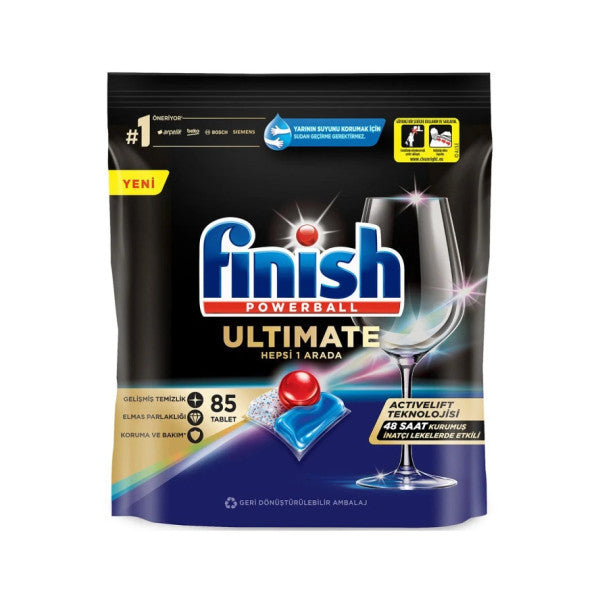 Finish Ultimate All İn One 85 Capsules Dishwasher Detergent Tablet