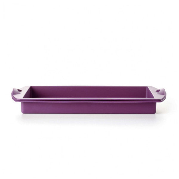 Tupperware Silicone Baking Mold Rectangular Purple