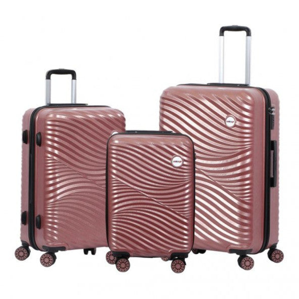 Biggdesign Moods Up Rosegold 3-Piece Suitcase Set