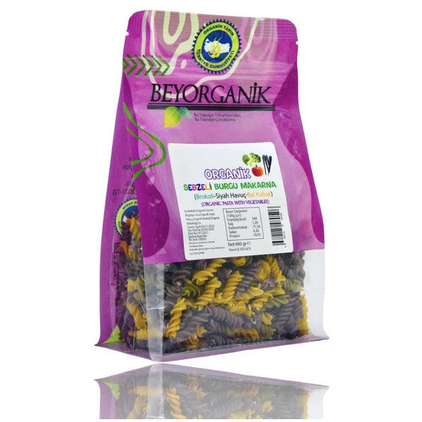 Organic Vegetable Spiral Pasta 480Gr