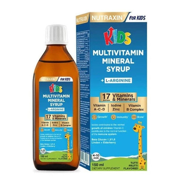 Nutraxin Kids Multivitamin Mineral Syrup 150 Ml