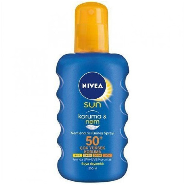 Nivea Sun Protection And Moisture Spf 50 Factor 200 Ml Spray Sun Cream