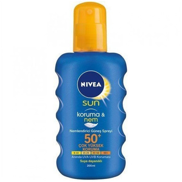 Nivea Güneş Koruma ve Nem SPF 50 Faktör 200 ML Sprey Güneş Kremi