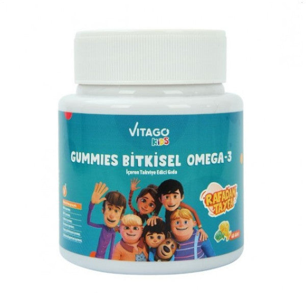 Vitago Kids Gummies Herbal Omega-3 Chewable Form - 60 Gummy Pieces