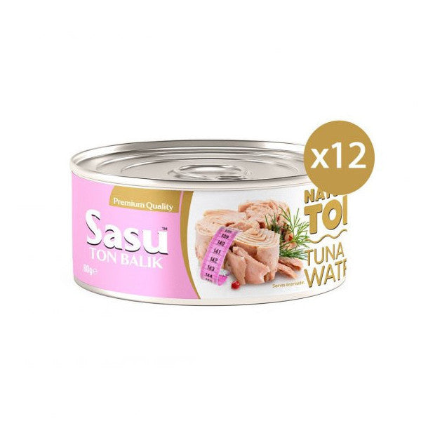 Sasu Light Tuna İn Water 12X80G Whole Slice