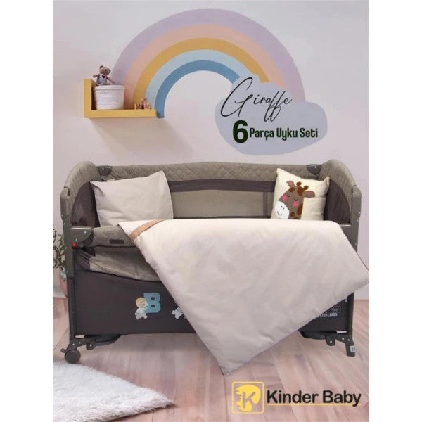 Kinder Baby Playpen Sleeping Set Giraffe Brown 1012