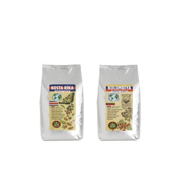 Kahve Dünyası Costa Rica And Colombian Local Coffee Beans 1 Kg X 2 Pieces