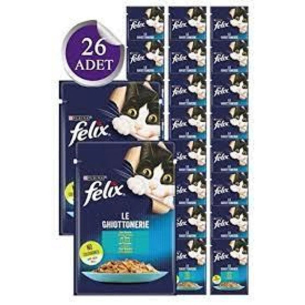 Felix Adult Jelly With Tuna İn 85 Gr Fresh Food 26 Pieces