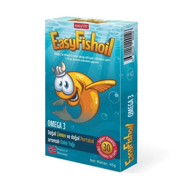 Easyfishoil Omega 3 30 Chewable Gel Tablets