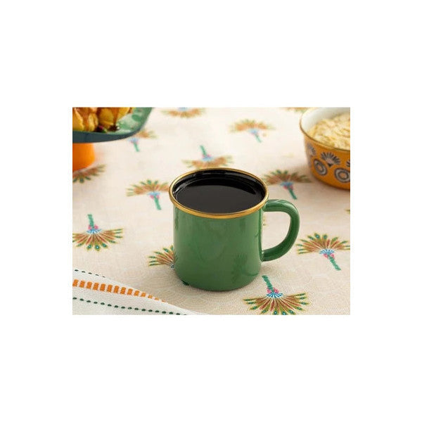 Bonera Enamel Green Mug Camping Coffee Cup