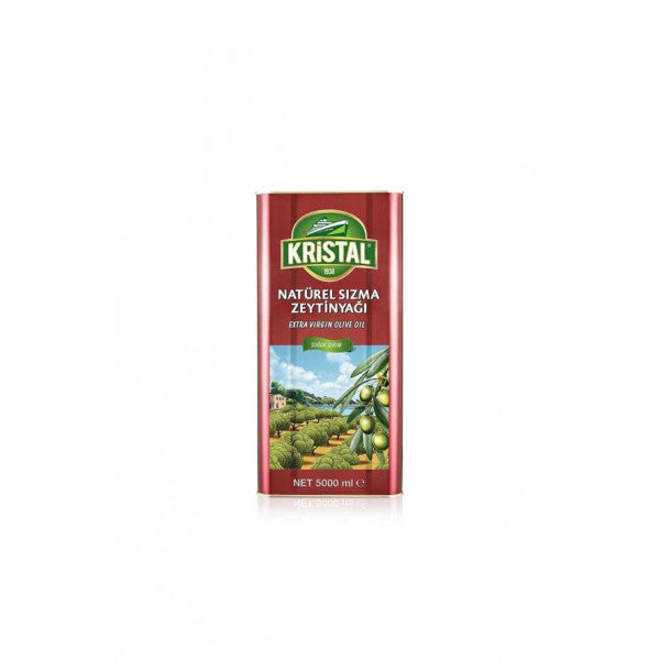 Crystal Natural Extra Virgin Olive Oil 5 Liter Tin Can