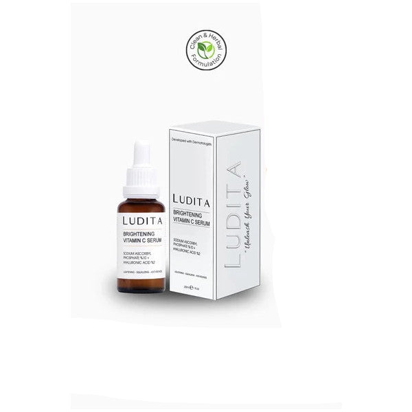 Ludita Brightening Vitamin C Serum (Vitamin C %10 + Hyaluronic Acid %2) 30Ml